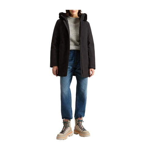 Woolrich Parka Parka Donna Firth con pelliccia Nero A24 - WOOLRICHCFWWOU1017FRUT3496 - 100 - XS - Francavilla Moda